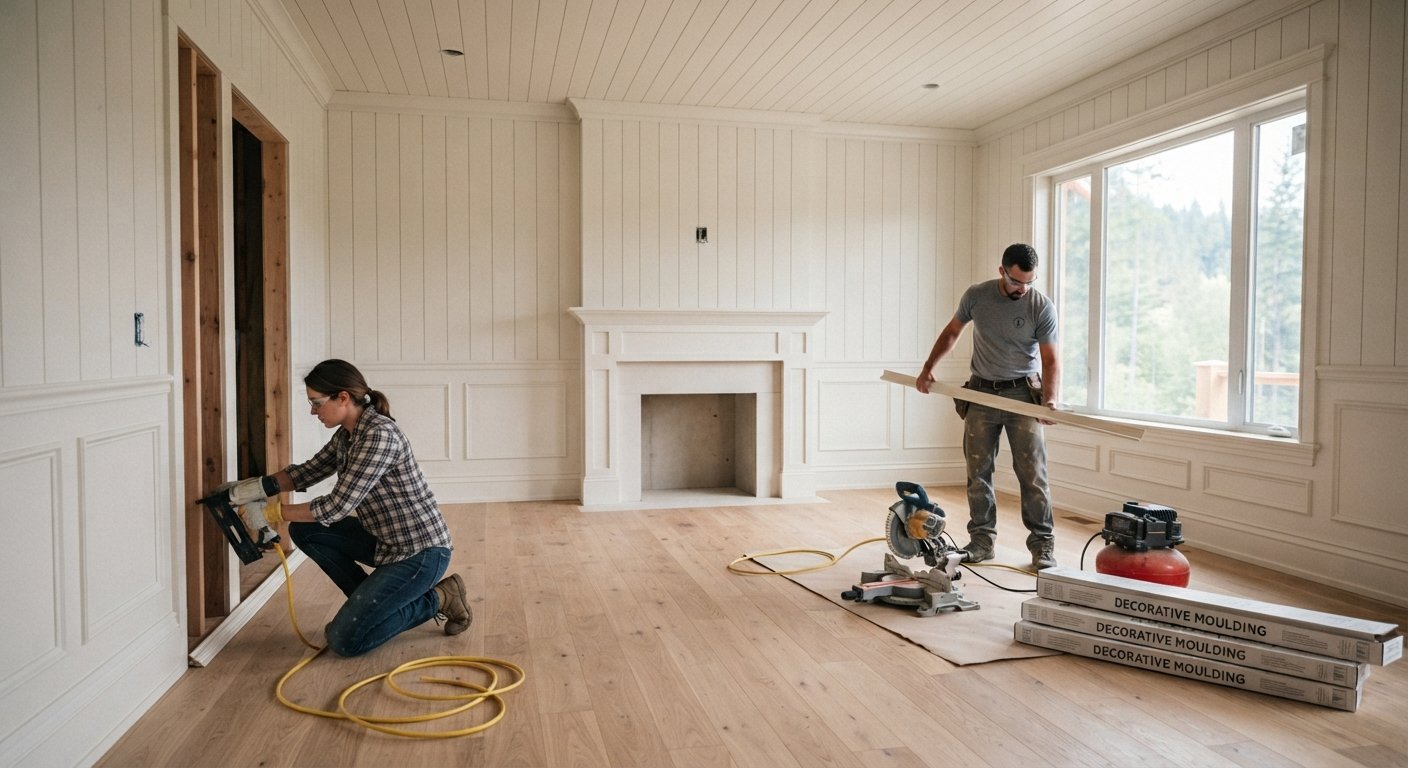 Install Lining, Panelling and Moulding